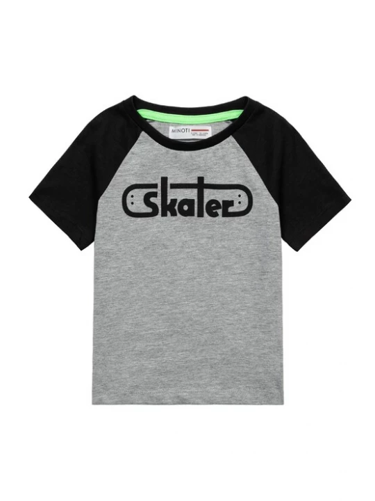 Foto van product MINOTI Shirt grijs / zwart