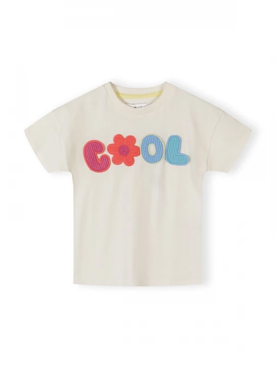Foto van product MINOTI Shirt lichtbeige / lichtblauw / donkerroze / rood