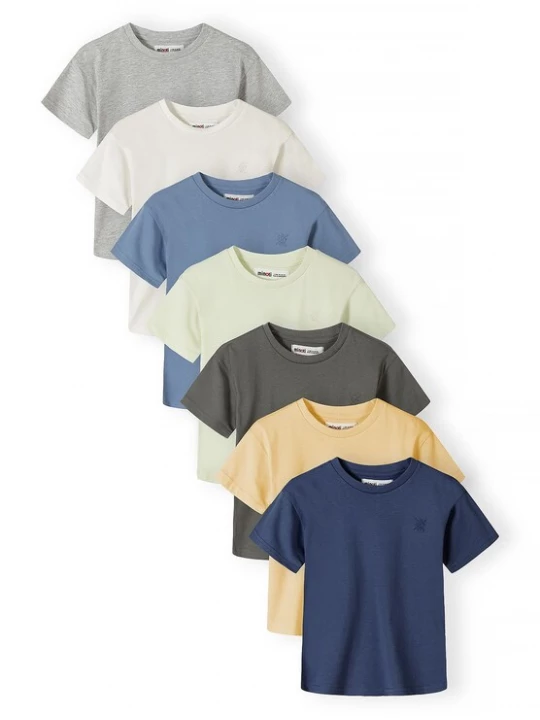 Foto van product MINOTI Shirt marine / lichtgeel / antraciet / lichtgroen