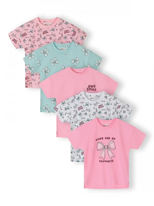 Foto van product MINOTI Shirt mintgroen / lichtroze / donkerrood / wit