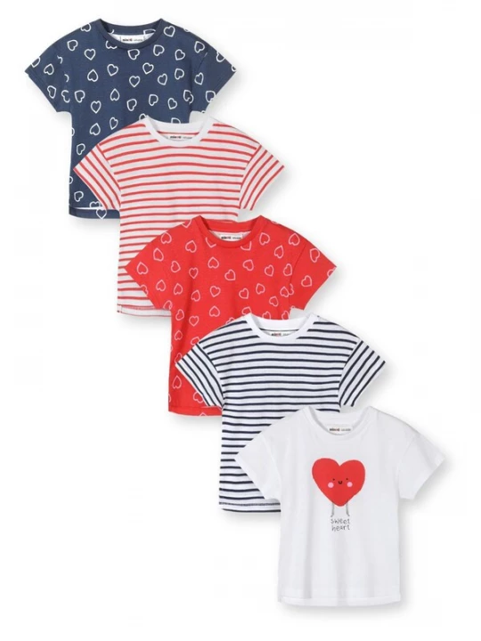 Foto van product MINOTI Shirt navy / rood / wit