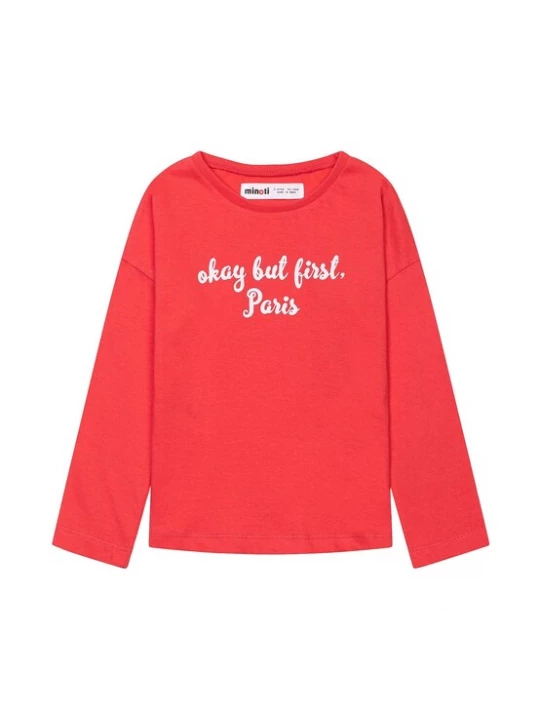 Foto van product MINOTI Shirt rood / wit