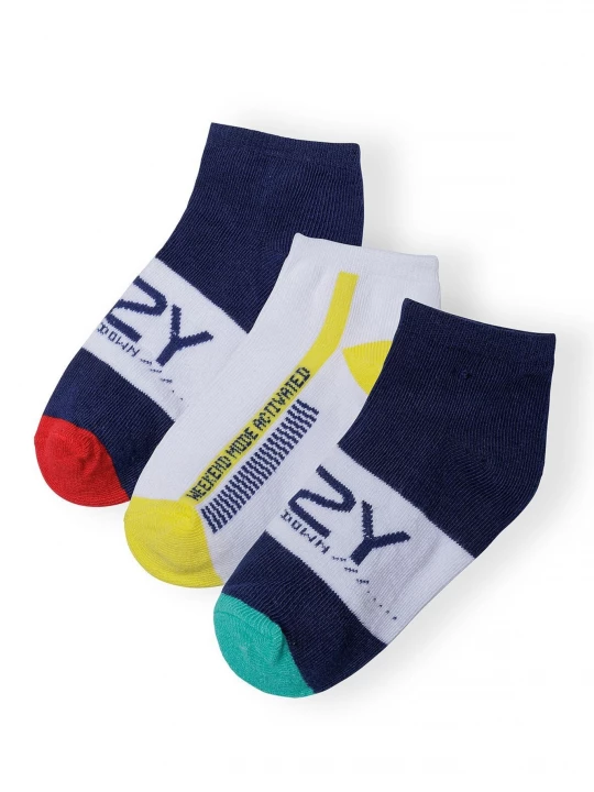 Foto van product MINOTI Sokken marine / cyaan blauw / geel / rood / wit