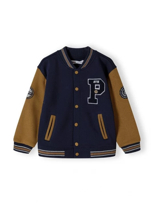 Foto van product MINOTI Tussenjas donkerblauw / bruin / wit