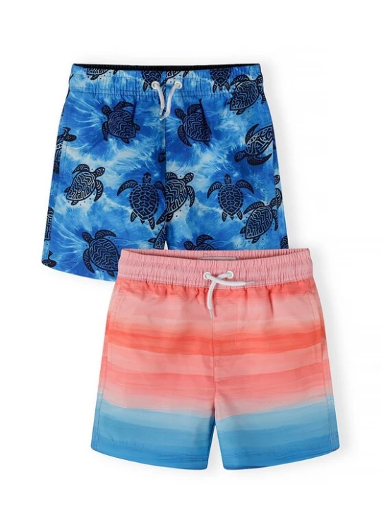 Foto van product MINOTI Zwemshorts blauw / donkerblauw / zalm roze / pitaja roze