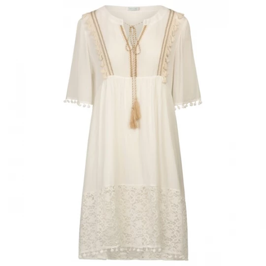 Foto van product mint & mia Zomerjurk beige / wit