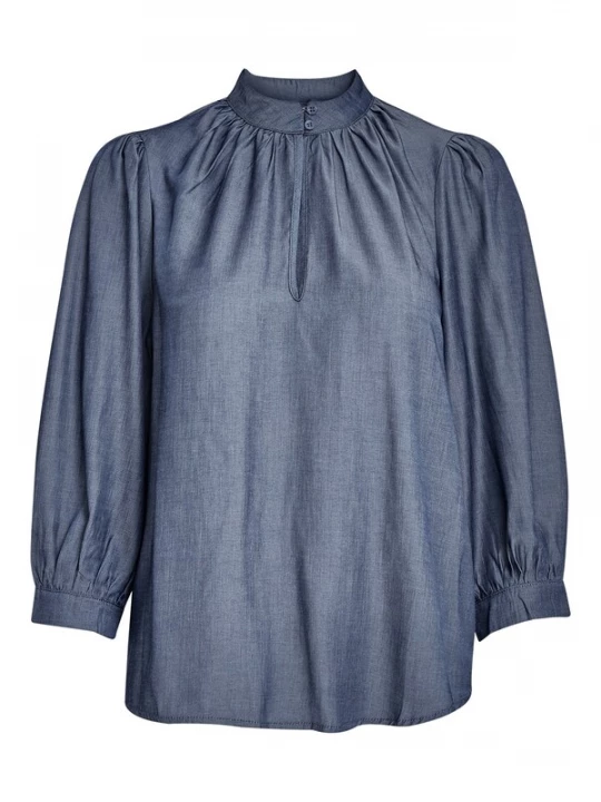 Foto van product minus Blouse 'Kelsy' donkerblauw