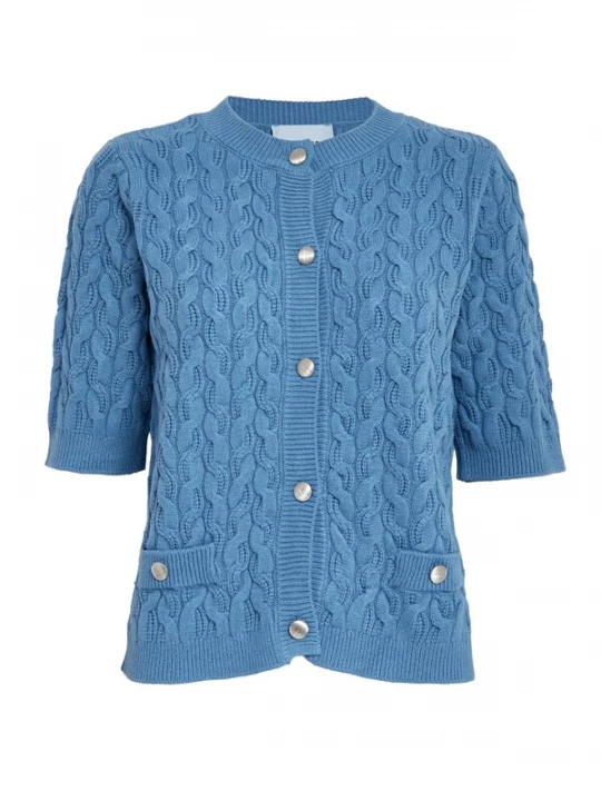 Foto van product minus Gebreid vest 'Filucca' blauw