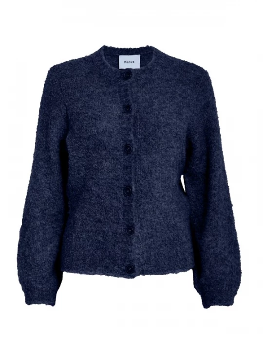 Foto van product minus Gebreid vest 'Jennie' blauw