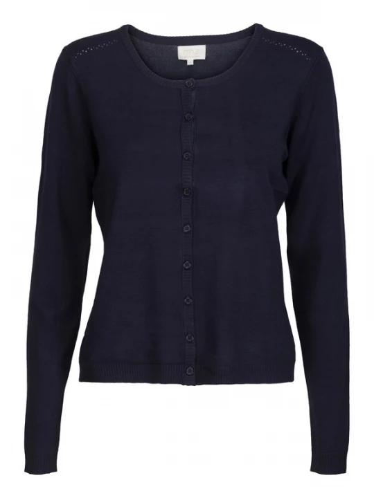 Foto van product minus Gebreid vest 'New Laura' donkerblauw