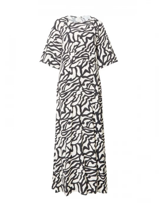Foto van product minus Jurk 'Tiana' beige / zwart