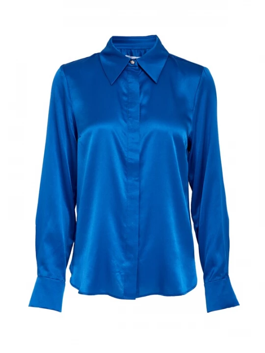 Foto van product minus Shirt 'Annie Silk' blauw