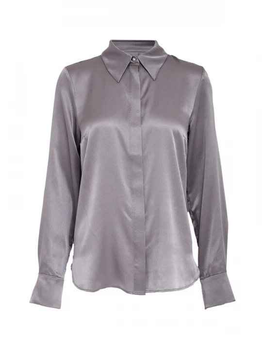 Foto van product minus Shirt 'Annie Silk' grijs