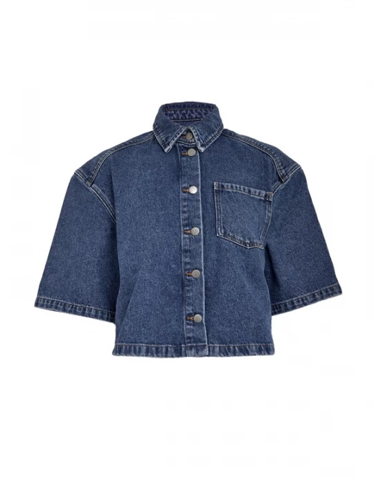 Foto van product minus Shirt 'Kaddi ' blauw denim