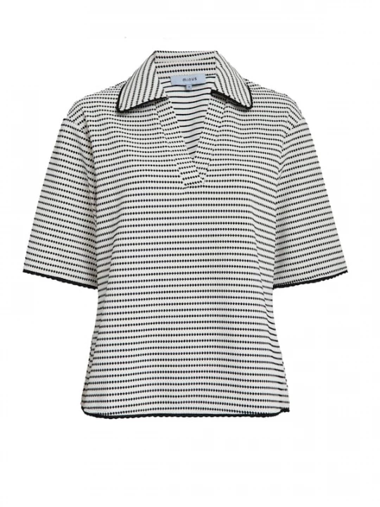 Foto van product minus Shirt 'Maki' zwart / wit