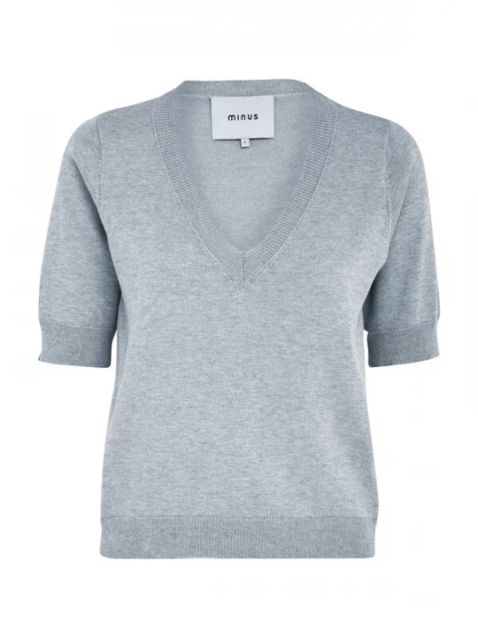 Foto van product minus Top 'Milla' grijs gemêleerd