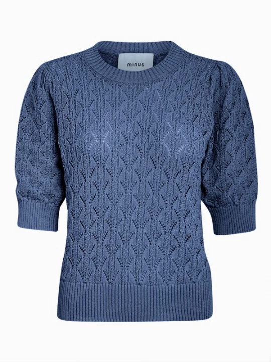 Foto van product minus Trui 'Lamina' donkerblauw