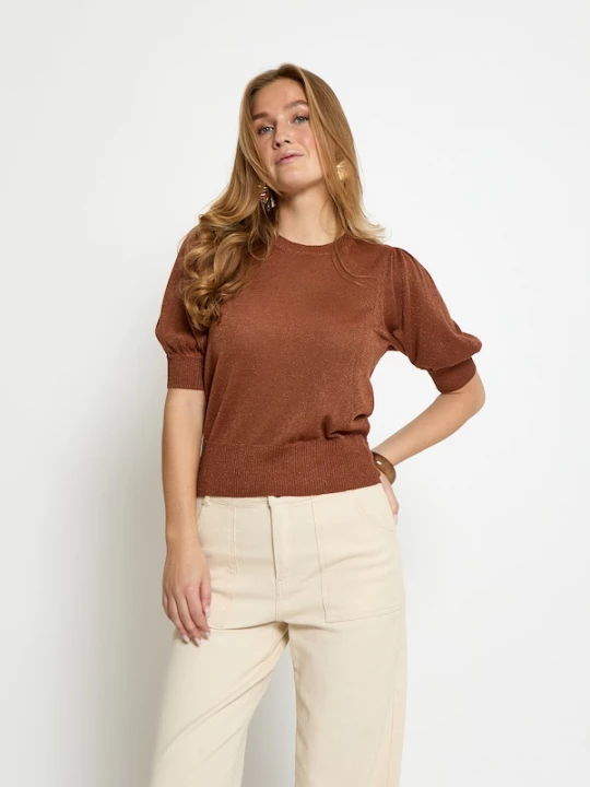 Foto van product minus Trui 'Liv' cognac