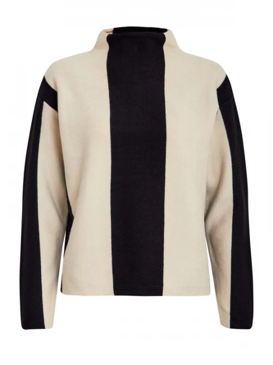 Foto van product minus Trui 'Mireya' beige / zwart