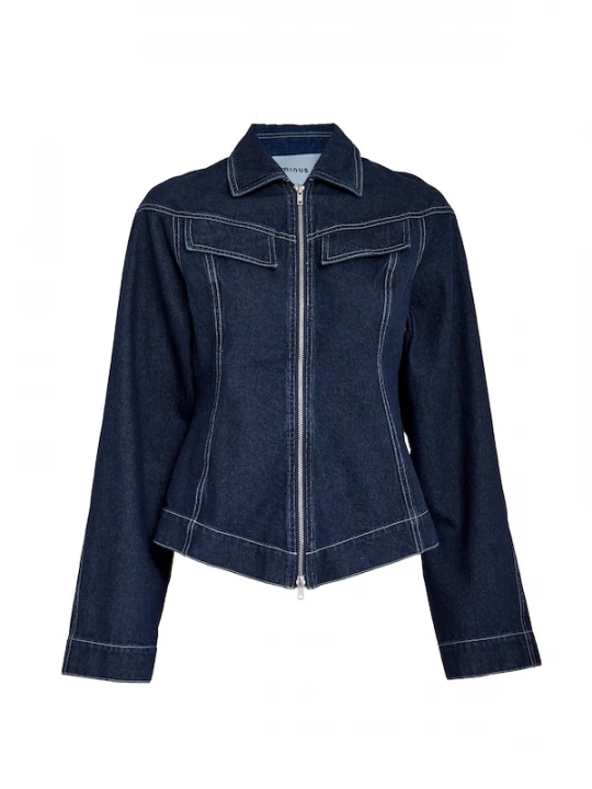 Foto van product minus Tussenjas 'Minea' blauw denim
