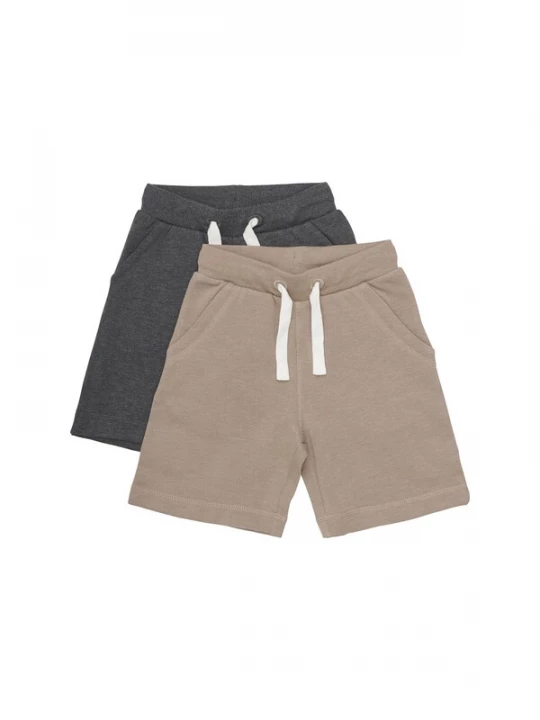 Foto van product MINYMO Broek ' MIBasic 53 -Sweat short (2-pack) ' bruin