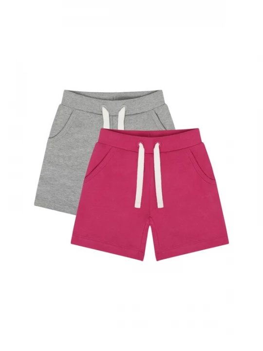 Foto van product MINYMO Broek ' MIGirls 2 PACK ' grijs / lila / pink