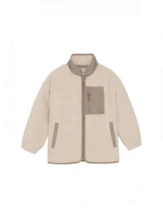 Foto van product MINYMO Fleece jas chamois / donkerbeige