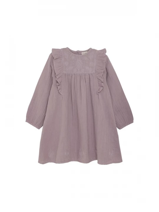 Foto van product MINYMO Jurk ' MIDress LS w. Emb ' oudroze