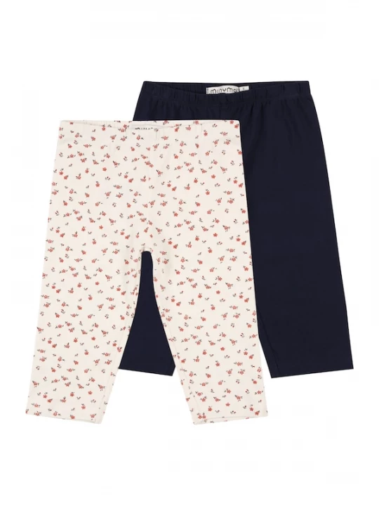Foto van product MINYMO Leggings crème / nachtblauw / rood / zwart