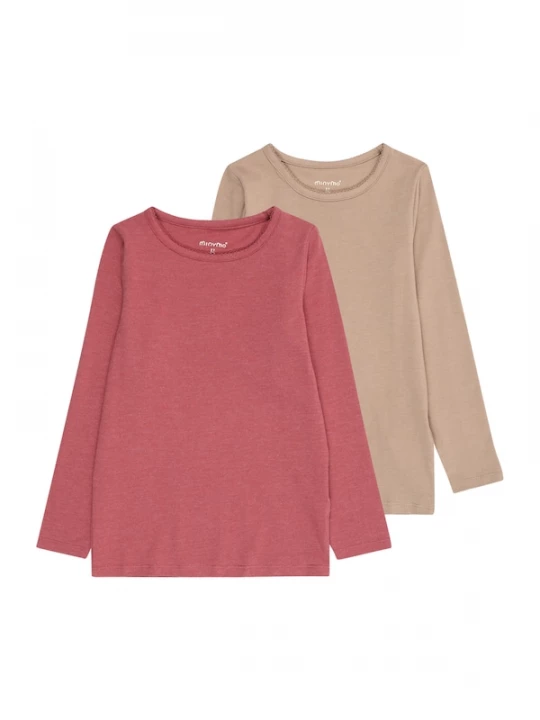 Foto van product MINYMO Shirt beige / lichtrood