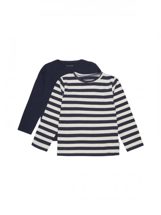 Foto van product MINYMO Shirt blauw / natuurwit