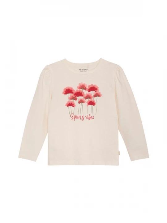 Foto van product MINYMO Shirt crème / rood