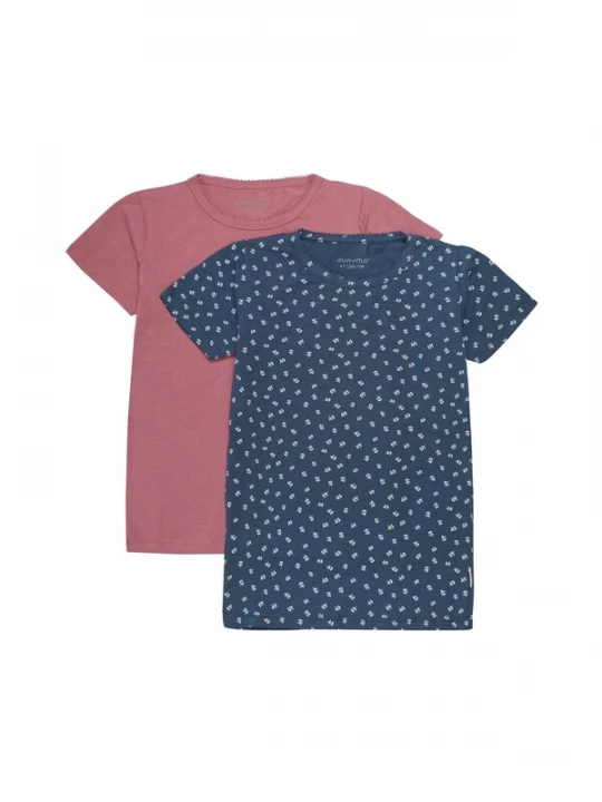 Foto van product MINYMO Shirt ' MIBasic ' marine / rosa / wit