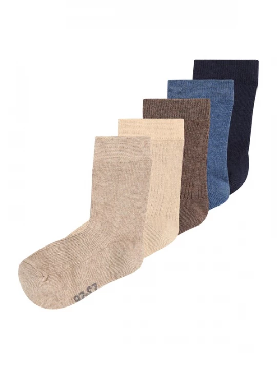 Foto van product MINYMO Sokken beige / beige gemêleerd / donkerblauw / bruin gemêleerd
