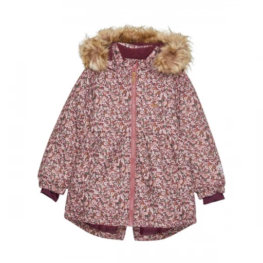 Foto van product MINYMO Winterjas groen / lila / pink / wit