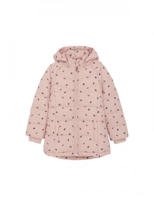 Foto van product MINYMO Winterjas navy / bruin / rosa