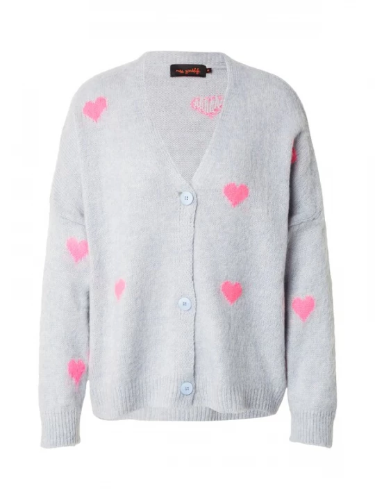 Foto van product miss goodlife Gebreid vest pastelblauw / lichtroze
