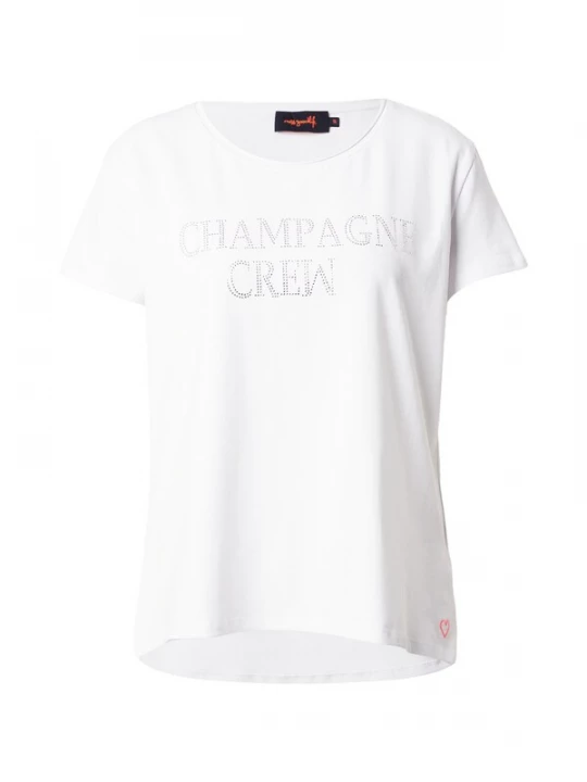 Foto van product miss goodlife Shirt 'Champagne Crew' wit