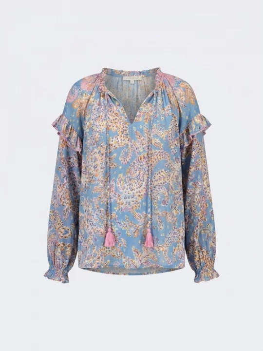 Foto van product Miss June Blouse 'Blouse Renata' blauw