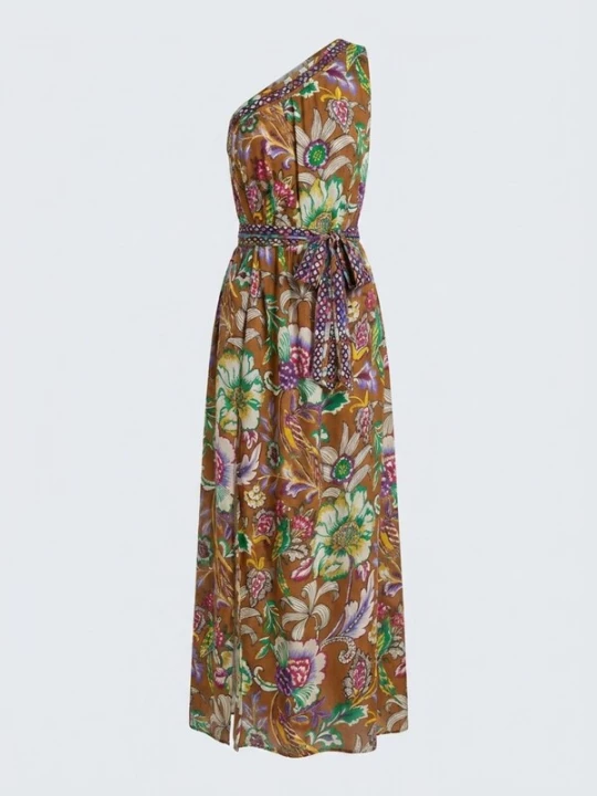 Foto van product Miss June Jurk 'Robe Longue Wallis' gemengde kleuren