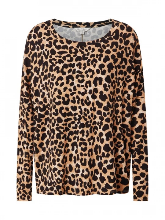 Foto van product Miss Selfridge Shirt camel / zwart / wit