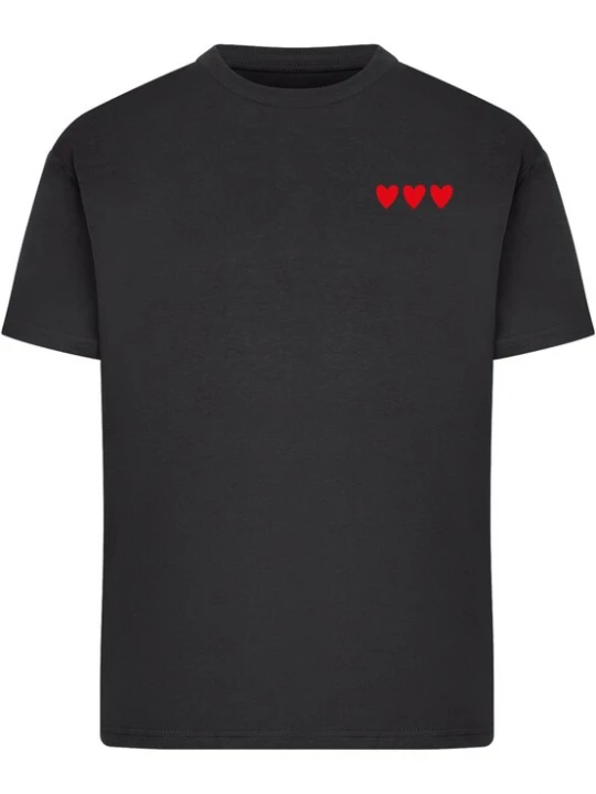 Foto van product Miss Tee Shirt 'Amour Toujours Heart' rood / zwart / wit