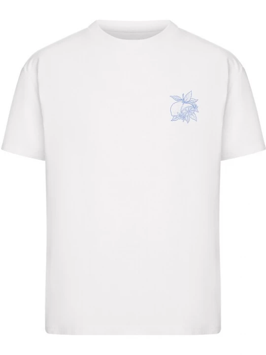 Foto van product Miss Tee Shirt 'Andalucia Espana Limon Fresco Citrus' blauw / wit
