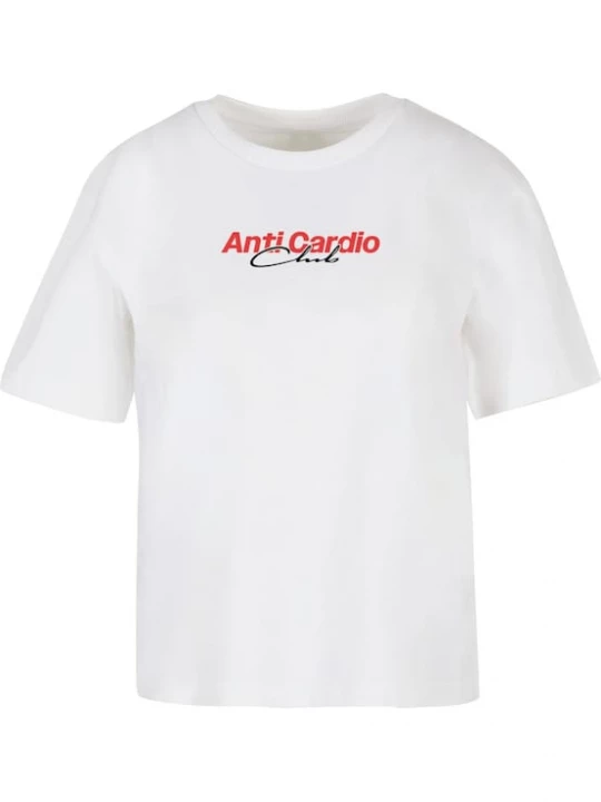 Foto van product Miss Tee Shirt 'Anti Cardio' rood / zwart / wit