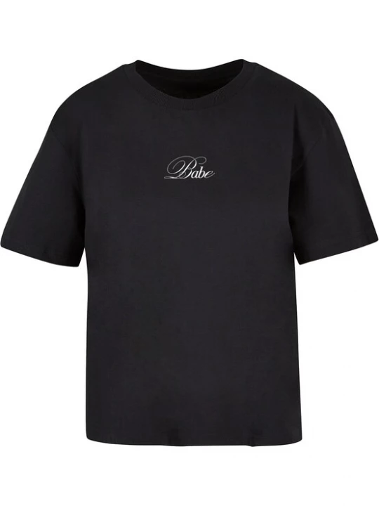 Foto van product Miss Tee Shirt 'Babe' zwart / wit