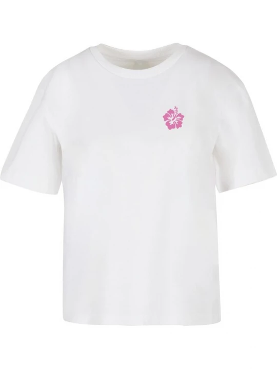 Foto van product Miss Tee Shirt 'Chasing Sunsets' pink / wit