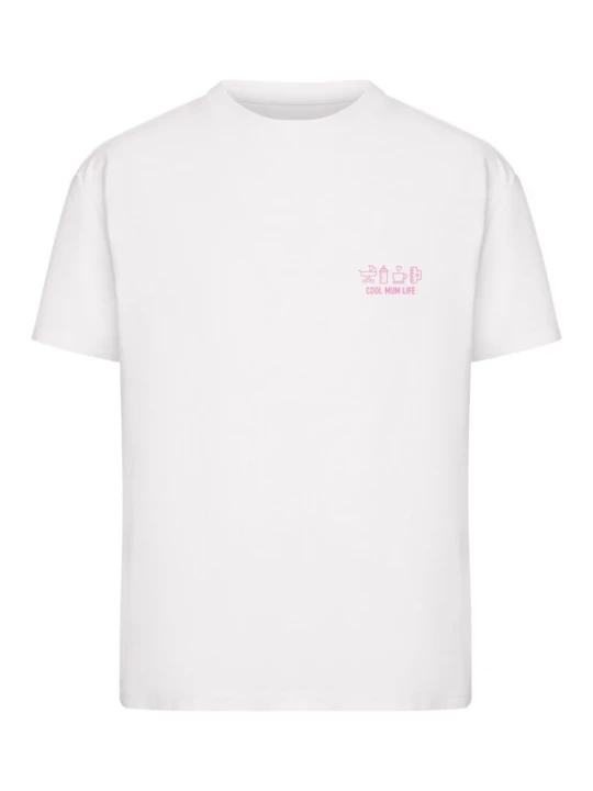 Foto van product Miss Tee Shirt 'Cool Mum Life' pastelroze / wit