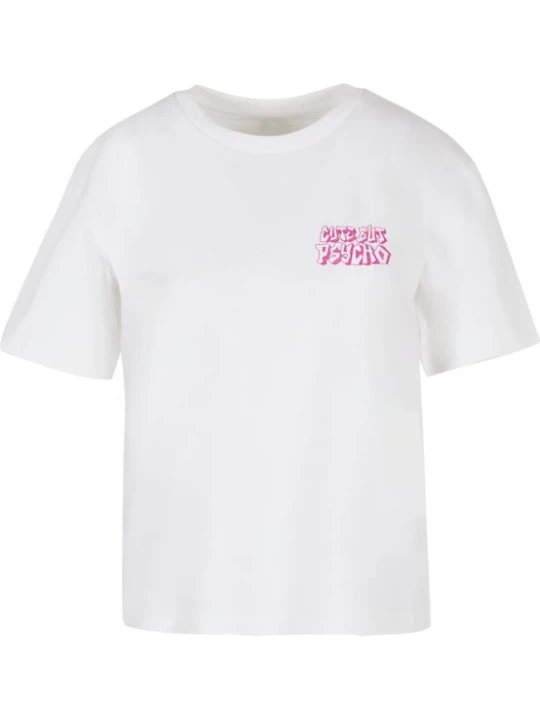Foto van product Miss Tee Shirt 'Cute But Psycho' pink / zwart / wit