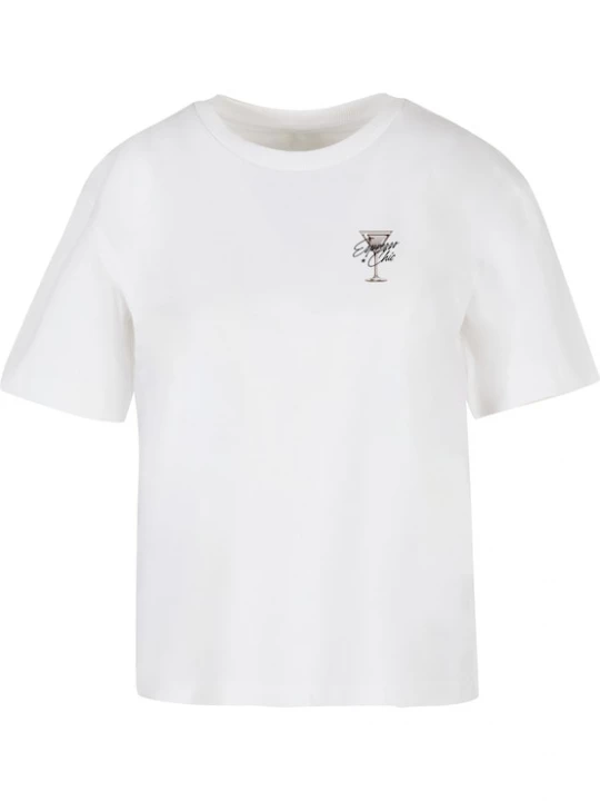 Foto van product Miss Tee Shirt 'Espresso Chic' taupe / zwart / wit