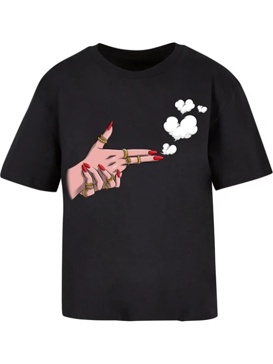 Foto van product Miss Tee Shirt 'Girl Bang' zwart